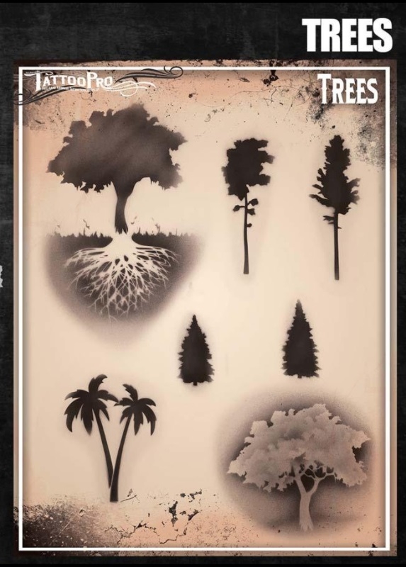 Wiser's Airbrush TattooPro Stencil – Trees