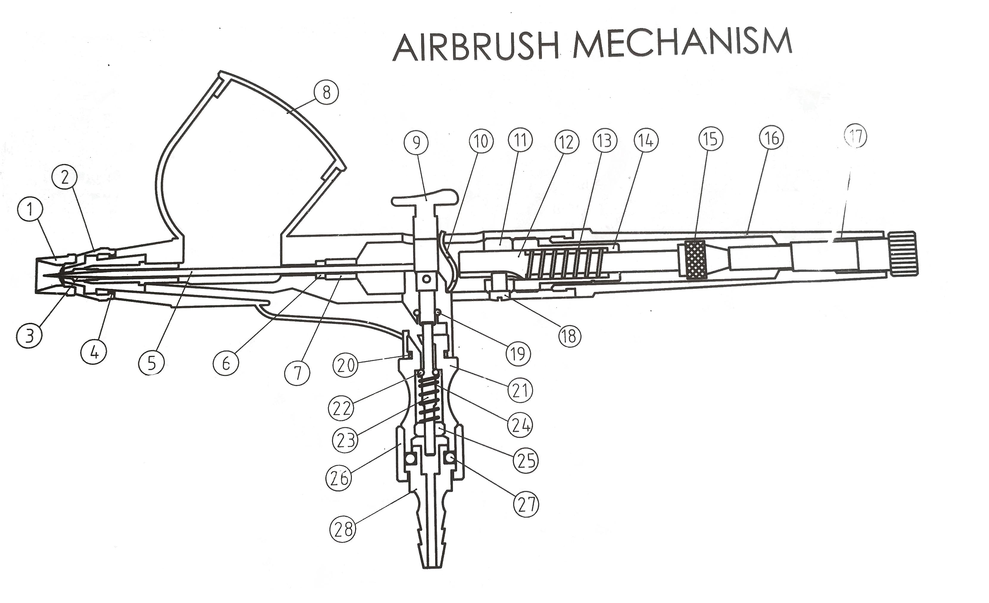 ProAiir Airbrush Gun (Double Action) | Gravity Gun