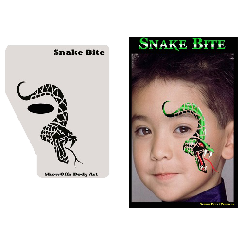 Proaiir Profile Stencil Snake Bite | Schminksjabloon
