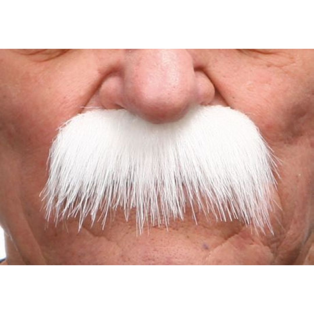 Mustache Mustafa White (snor)