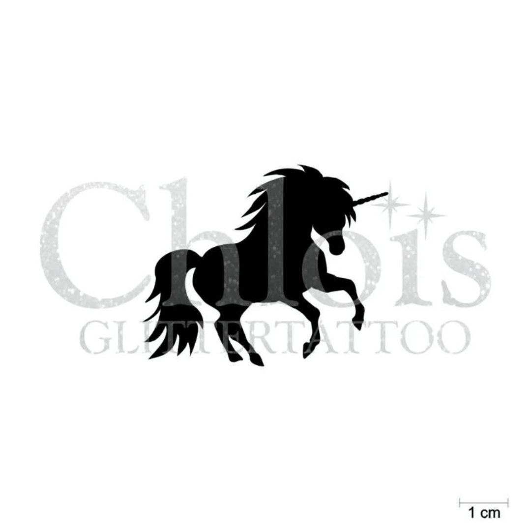 Chloïs Glittertattoo Sjabloon Unicorn (5 stuks)