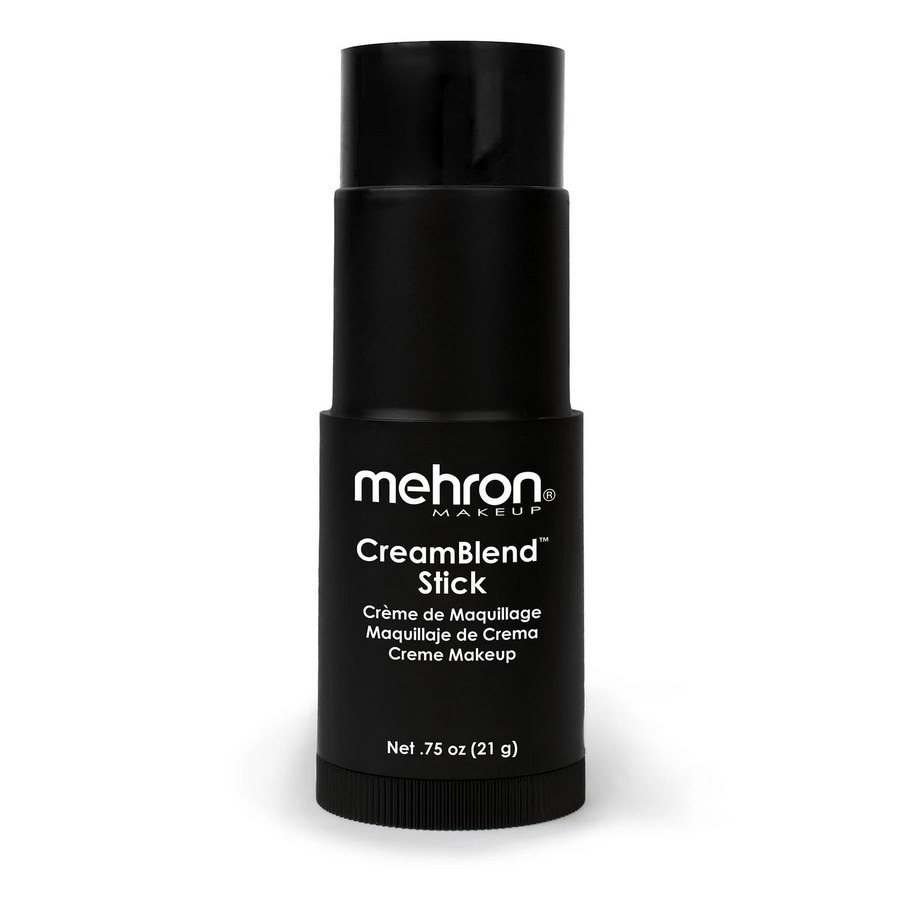 Mehron CreamBlend Stick Black 21 g, zwarte creme-schmink in een draaistick