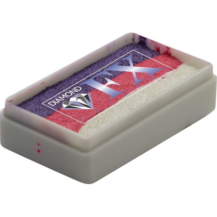Splitcake schmink Glam van Diamond FX met glanzende tinten voor glamoureuze schminkstijlen, verkrijgbaar bij SchminkenGrime.nl