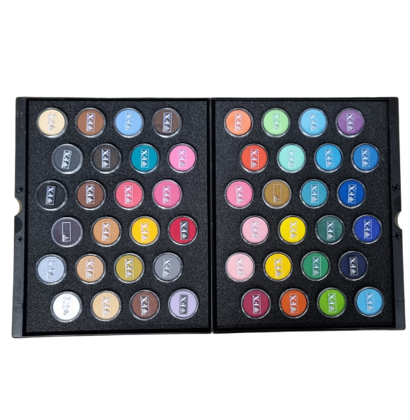 Diamond FX Essential schminkpalet 48 kleuren à 10g, verkrijgbaar bij SchminkenGrime.nl Diamond FX Ultimate Palette Essential met 48 veelzijdige schminkkleuren in stevige doos, elk 10 gram, verkrijgbaar bij SchminkenGrime.nl
