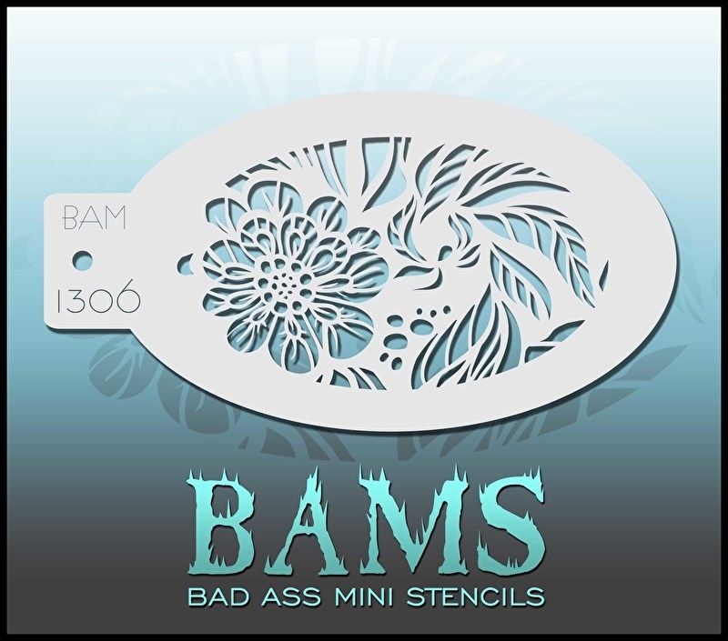 Bad Ass Mini Stencil 1306