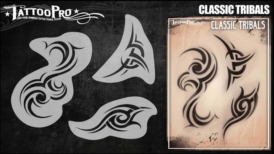 Wiser's Airbrush TattooPro Stencil – Classic Tribals Wiser's Airbrush TattooPro Stencil – Classic Tribals