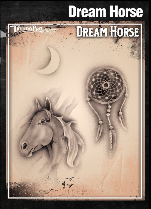 Wiser's Airbrush TattooPro Stencil – Dream Horse