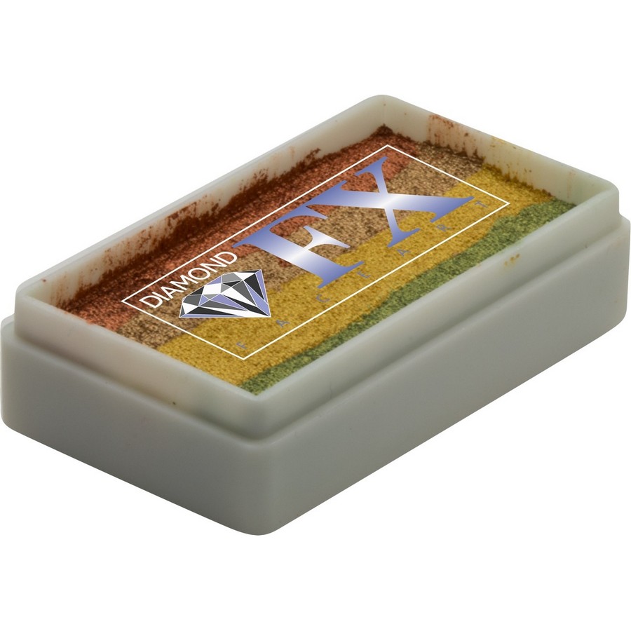 Splitcake schmink Spice Wreck van Diamond FX met rijke kleurencombinatie voor krachtige effecten, verkrijgbaar bij SchminkenGrime.nl