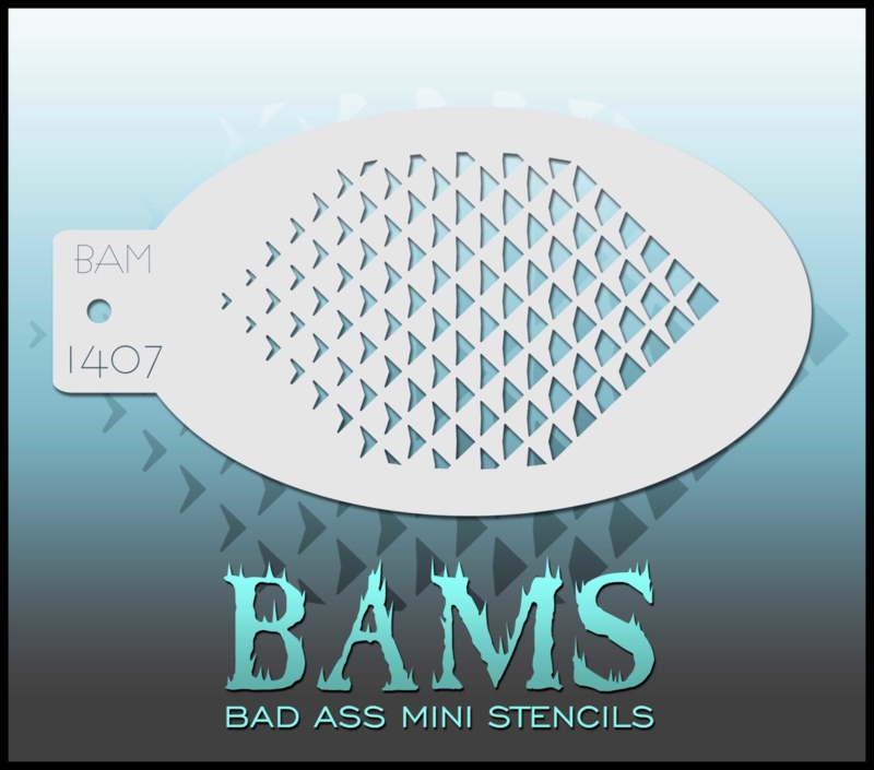 Bad Ass Mini Stencil 1407