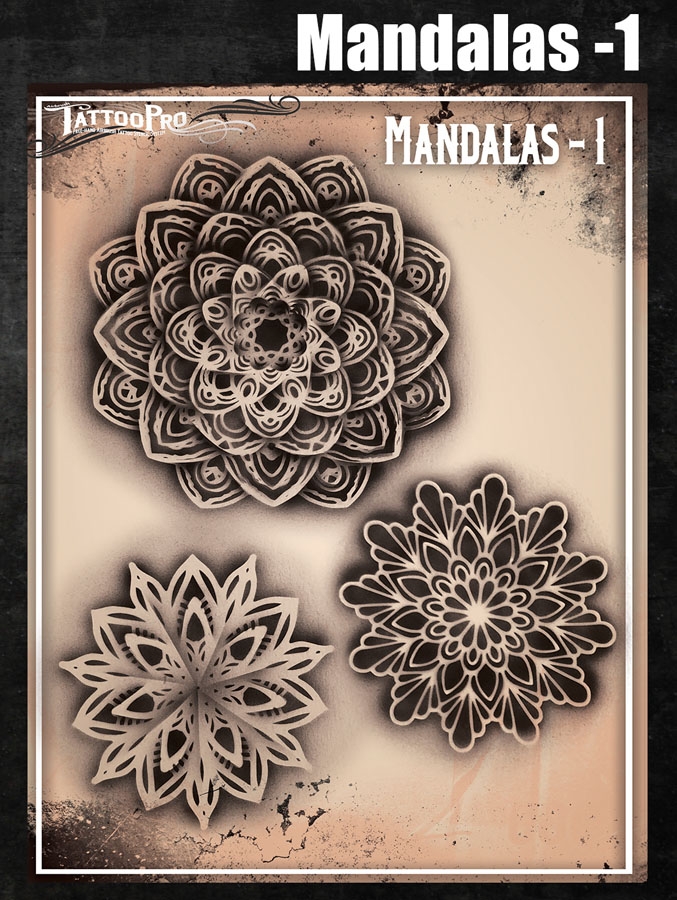 Wiser's Airbrush TattooPro Stencil – Mandala's nr. 1