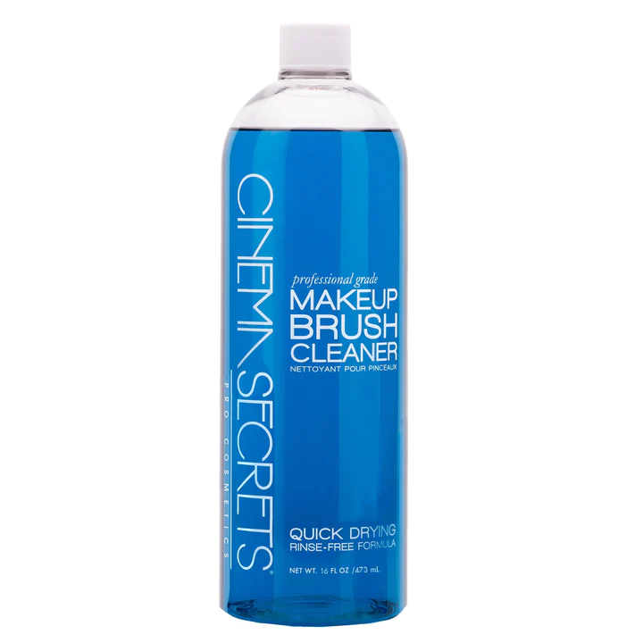 Cinema Secrets Make-up Brush Cleaner 473ml, krachtige professionele reiniger voor penselen met snelle droging en frisse geur, ideaal voor SFX, grime en visagie, verkrijgbaar bij SchminkenGrime.nl