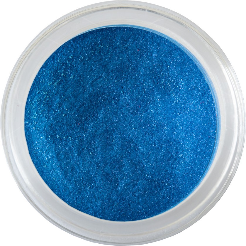 Grimas Pearlite Blauw 730 5ml – Fijn glanzend poeder met blauwe parelmoerglans voor een stralende make-up en facepaint afwerking.