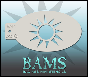 Bad Ass Mini Stencil 3016