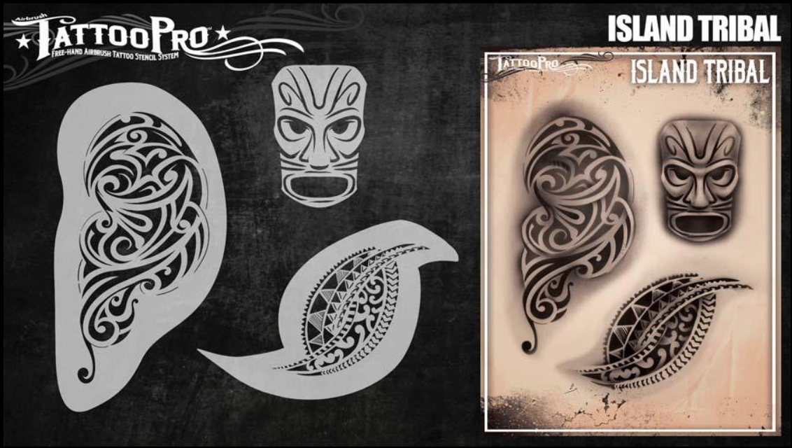 Wiser's Airbrush TattooPro Stencil – Island Tribal