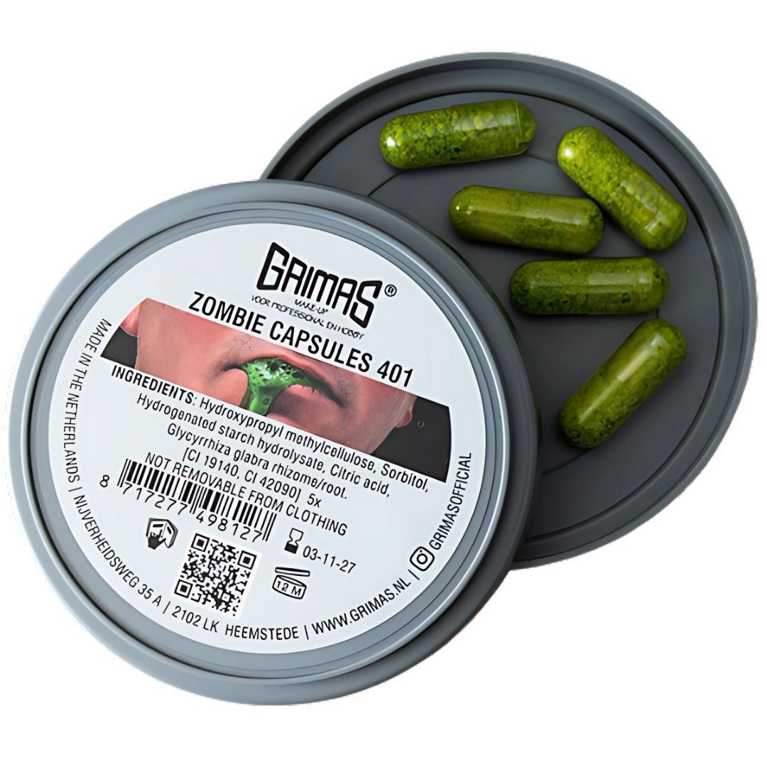 Grimas Zombie Capsules - 5 stuks | SchminkenGrime.nl