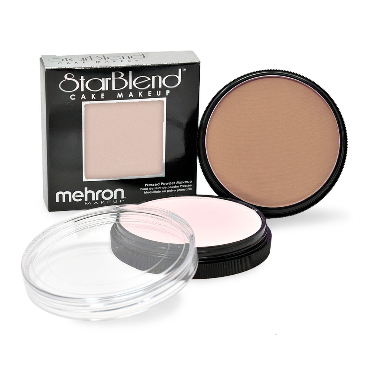 Mehron StarBlend Skin Tones set – SchminkenGrime.nl Set van Mehron StarBlend Cake Make-up in diverse huidskleuren – perfect voor theater en cosplay. Te koop bij SchminkenGrime.nl