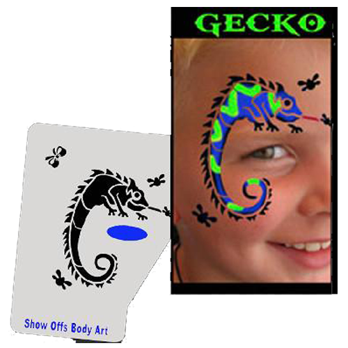 Proaiir Profile Stencil Gecko | Schminksjabloon
