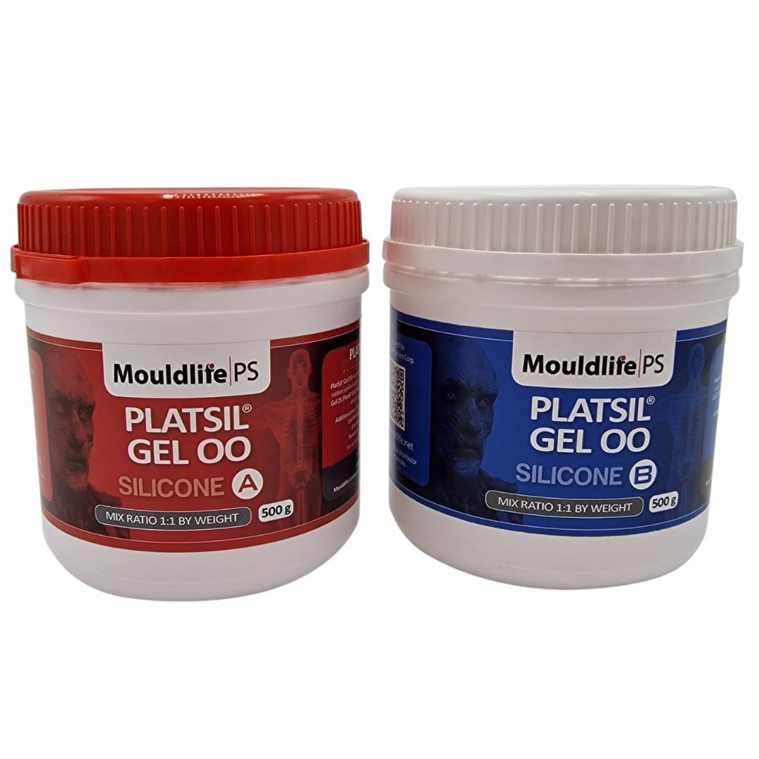 Polytek PlatSil Gel-00 siliconenset van 1 kg, extra zachte en flexibele silicone voor het gieten van realistische prosthetics en special effects, verkrijgbaar bij SchminkenGrime.nl