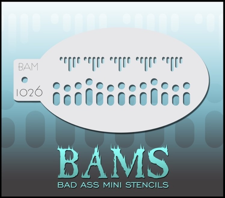Bad Ass Mini Stencil 1026