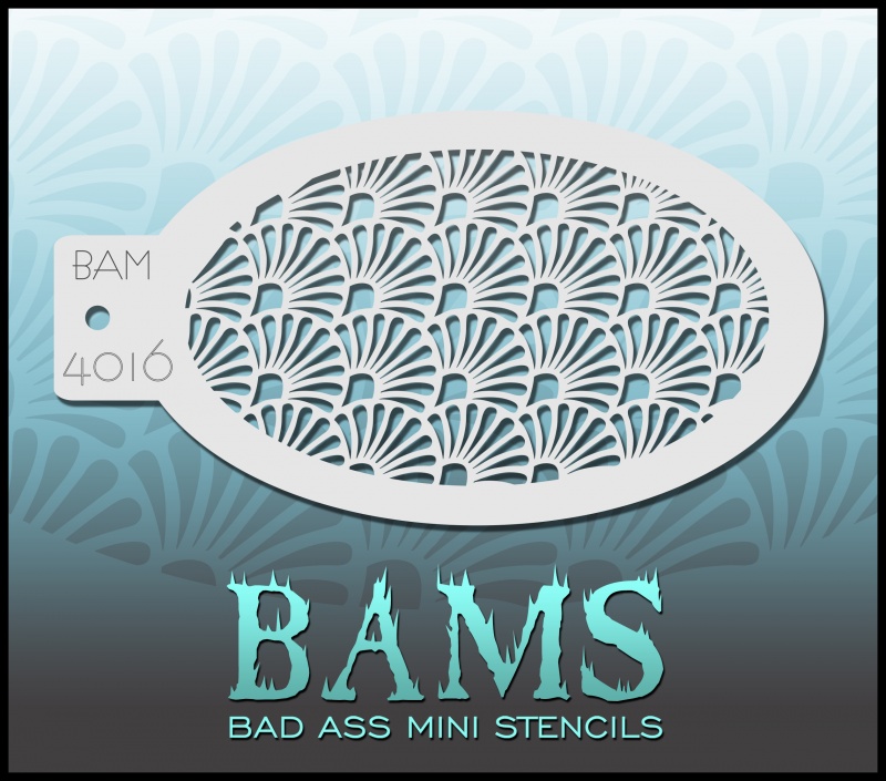 Bad Ass Mini Stencil 4016