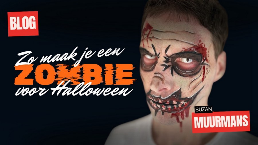 Halloween Zombie Schminken Stap voor Stap