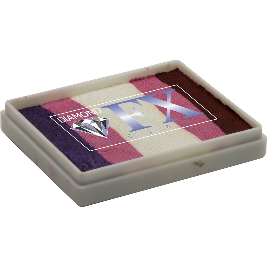 Diamond FX Splitcake Red Velvet van 50 gram met diepe roodtinten voor elegante creaties, verkrijgbaar bij SchminkenGrime.nl