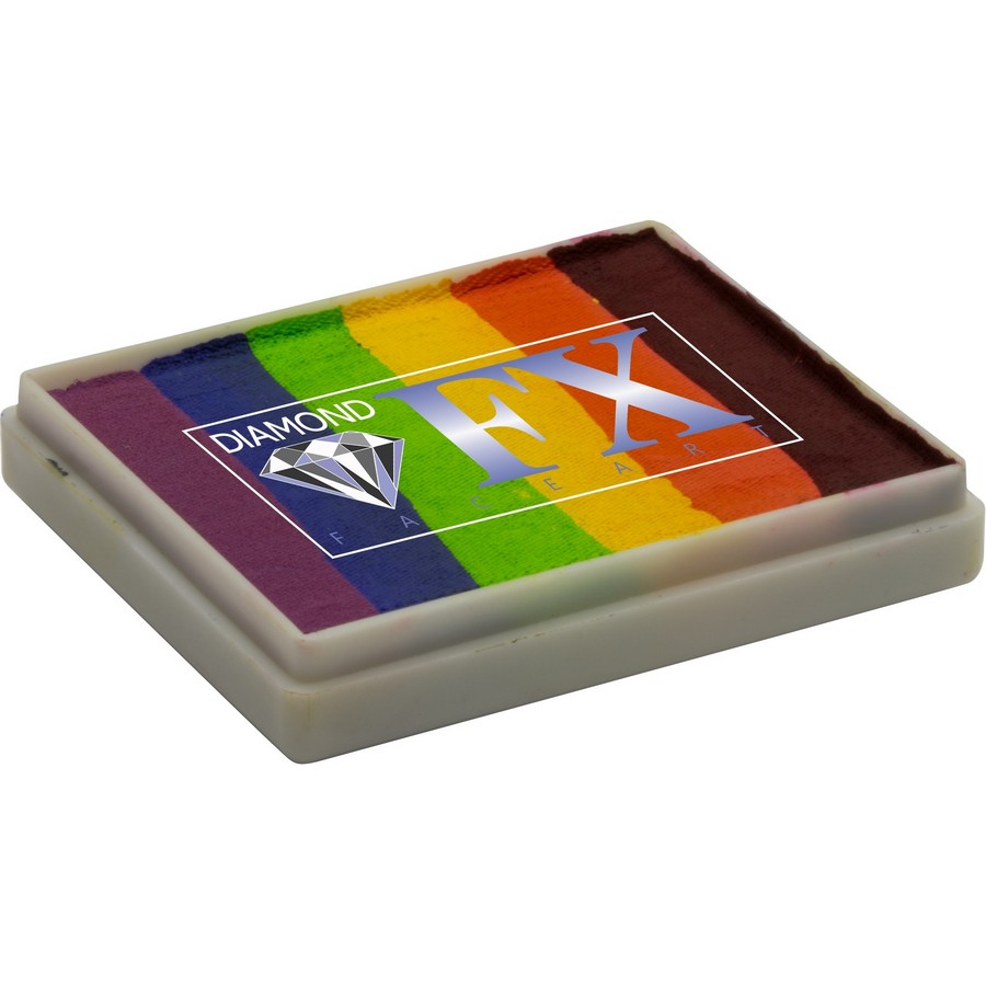 Diamond FX Splitcake Flabbergasted (50gr), verkrijgbaar bij SchminkenGrime.nl Diamond FX Splitcake Flabbergasted van 950 gram voor grootschalige schminkprojecten met bonte kleuren, verkrijgbaar bij SchminkenGrime.nl
