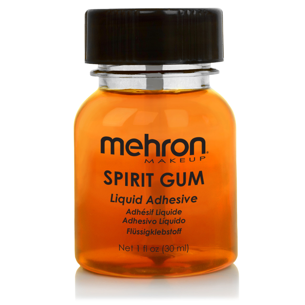 Mehron Spirit Gum (30ml), sterke huidlijm voor het bevestigen van baarden, snorren en prosthetics, verkrijgbaar bij SchminkenGrime.nl