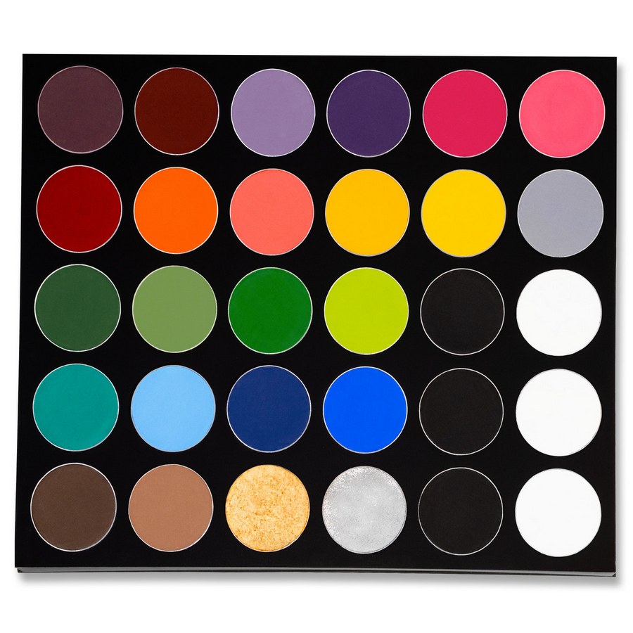Mehron Face Paint Palette 30 colours, extensive palette with 30 water-activated colours for face and body painting available at SchminkenGrime.nl