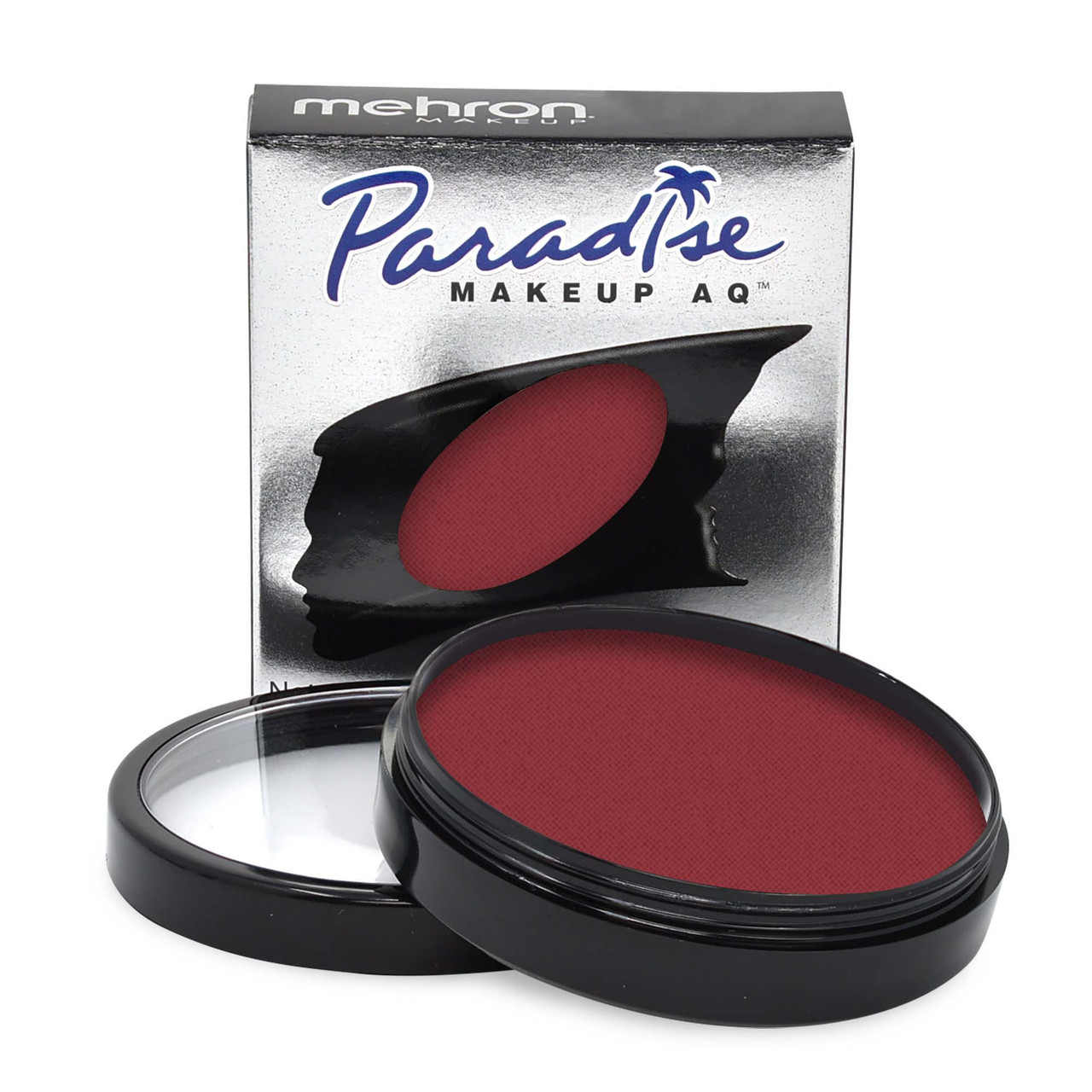 Mehron Paradise Porto 40gr – waterschmink met verpakking, verkrijgbaar bij SchminkenGrime.nl Mehron Paradise Makeup Porto 40 gram met verpakking, diepe roodpaarse waterschmink voor elegante, mysterieuze of theatrale make-uplooks, verkrijgbaar bij SchminkenGrime.nl